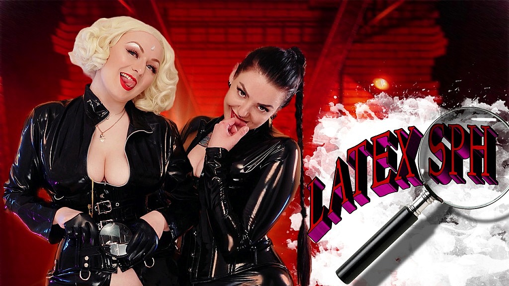 dredda dark awesome sph show with dirty talk from two naughty lesbians in latex costumes