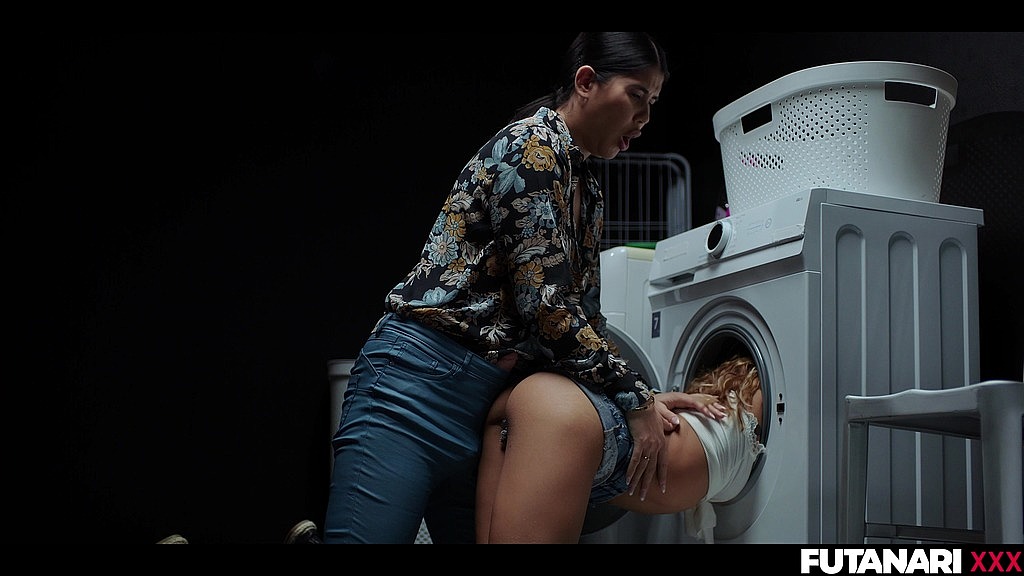 Futanari Real Life Futanari Nerdy Futa Fucks Room Mate Ass After She Got Stuck On Laundry Machine