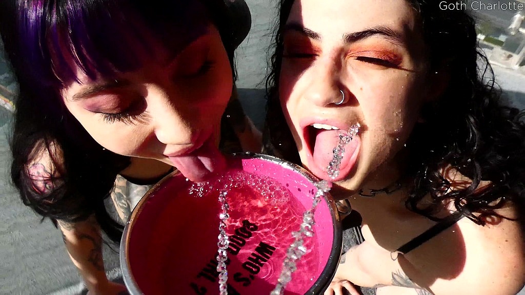 gothcharlotte charlotte sartre and lydia black these bitches love anal and piss