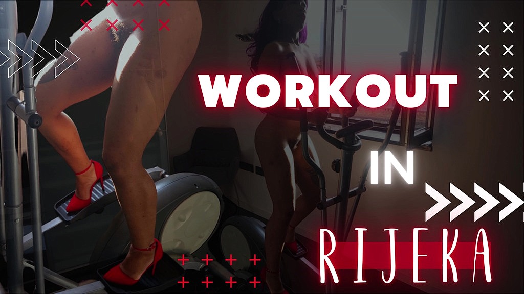 Cupcakesinclair Studio Workout In Rijeka Nude Red Heel Elliptical Training In 4k