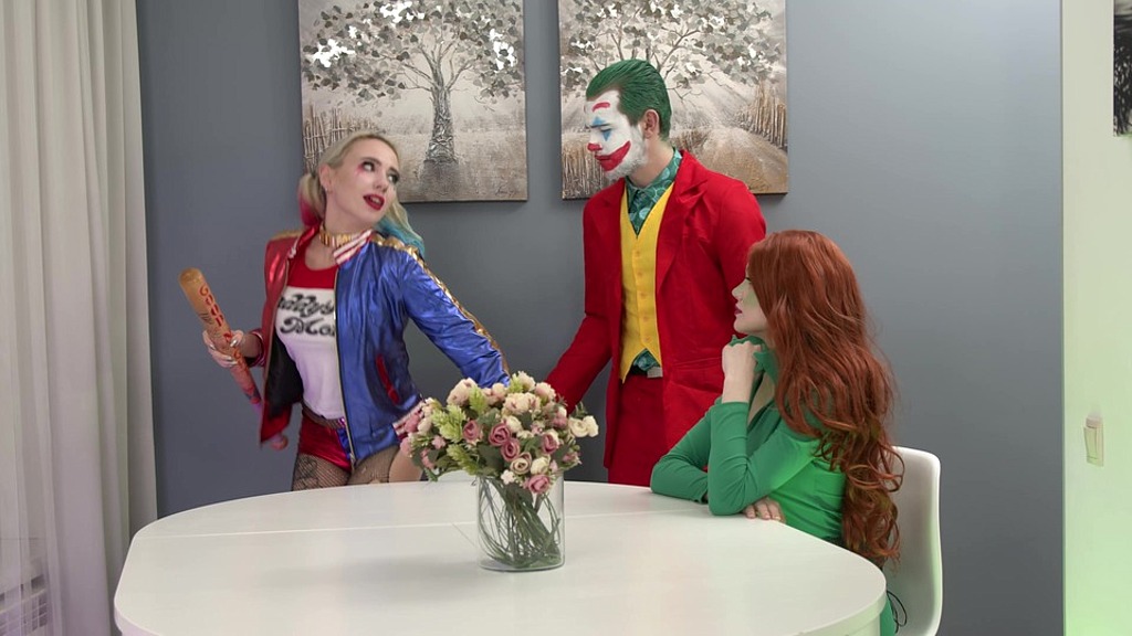 faplex joker dirty anal fucked harley queen and poison ivy flx025