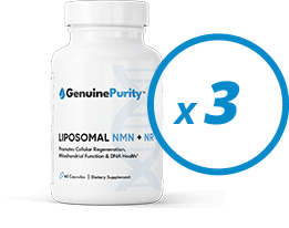 Male Enhancement - Anti-Aging - GenuinePurity Liposomal NMN + NR - 3 Bottles