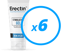 Male Enhancement - Erection Gels - Erectin Gel - 6 Tubes