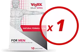Men's Health - Sex Stamina - VigRX Delay Wipes - 1 Month Supply