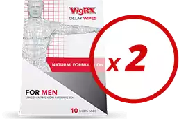 Men's Health - Sex Stamina - VigRX Delay Wipes - 2 Months Supply