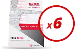 Men's Health - Sex Stamina - VigRX Delay Wipes - 6 Months Supply
