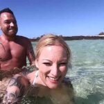 Unterwasser am Strand Erwischt!