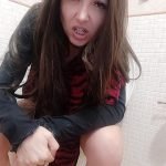 chantals private moment in the bathroom