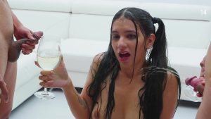 galileas intense 5 on 1 gangbang swallow