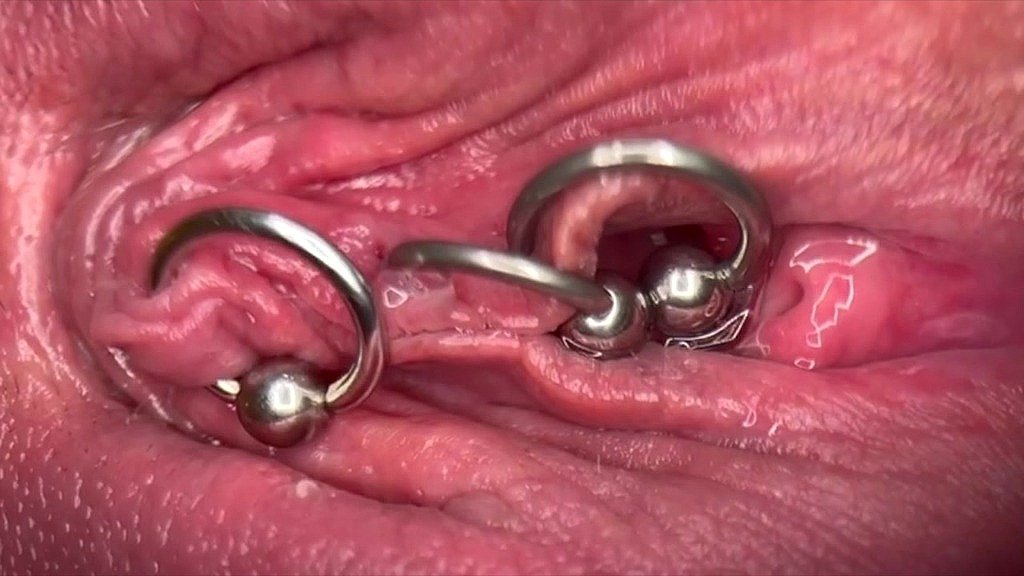 Intimate Piercing Close-Up & Release