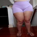 milahs first time in wet booty shorts