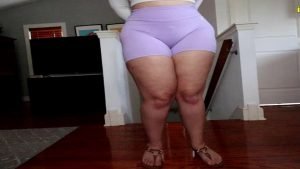 milahs first time in wet booty shorts