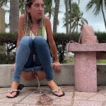 park prank wet jeans challenge