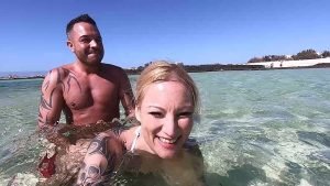 unterwasser am strand erwischt